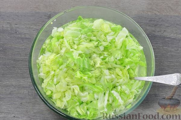 Ленивые голубцы с молодой капустой и кускусом (в духовке)