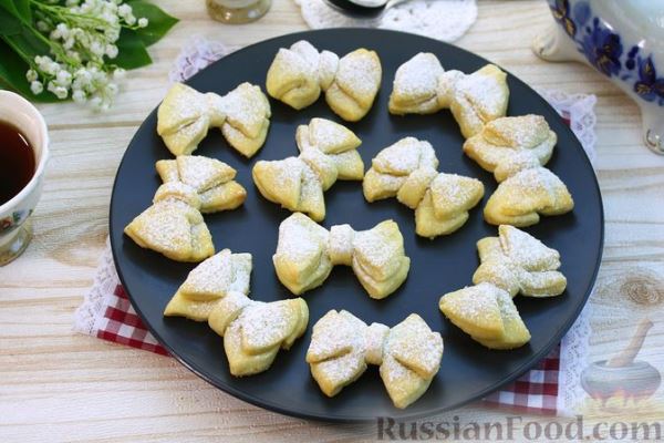 Печенье "Бантики" на сметане