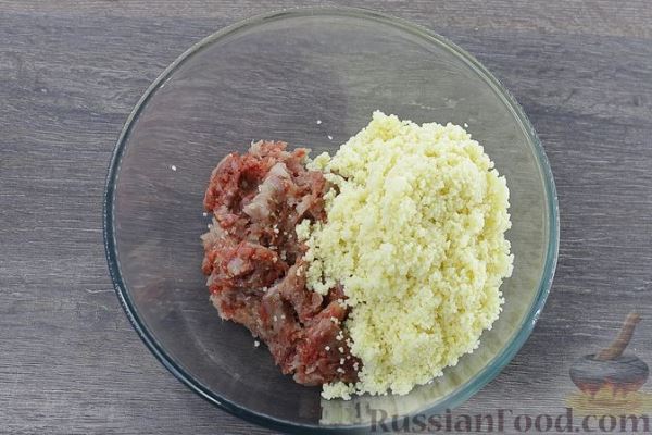 Ленивые голубцы с молодой капустой и кускусом (в духовке)